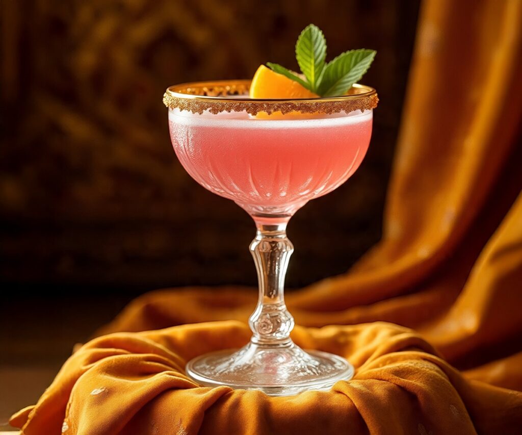 The Bollywood Bellini: Sparkle with a Desi Twist