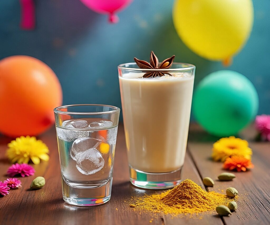 Spicy Holi Shots: Thandai Meets Vodka