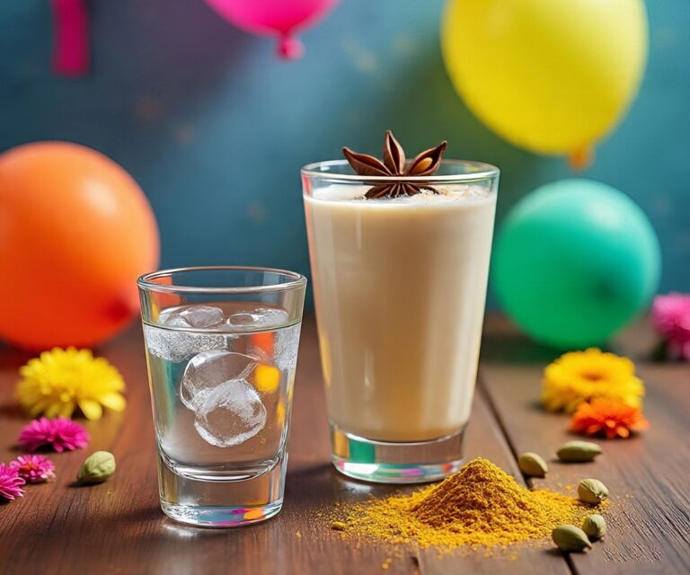 Spicy Holi Shots: Thandai Meets Vodka