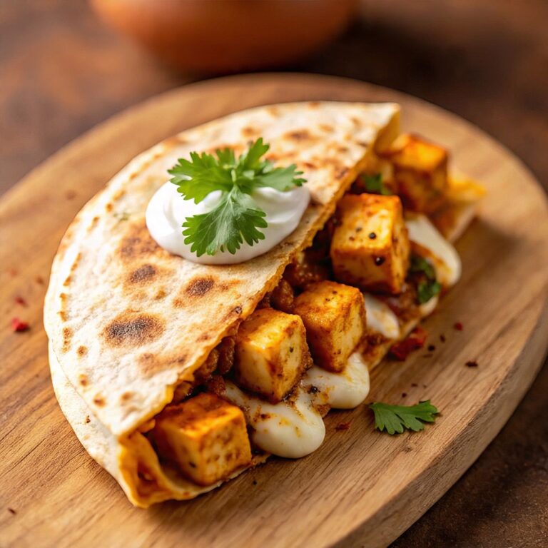 Paneer Tikka Quesadilla: A Fusion of Flavor and Culture