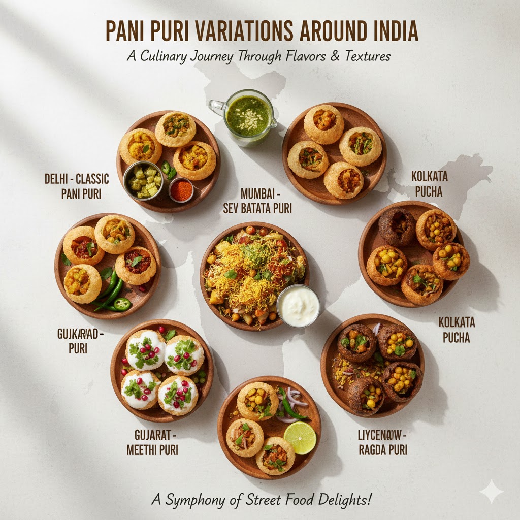 Pani Puri Variations Around India