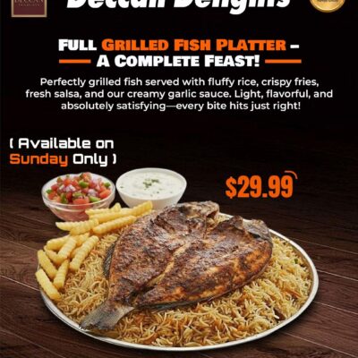 Full Grilled Fish Platter