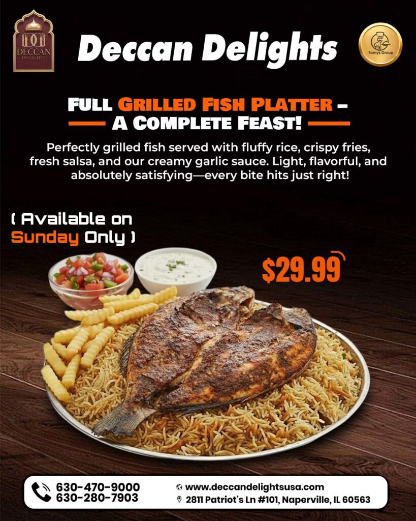 Full Grilled Fish Platter