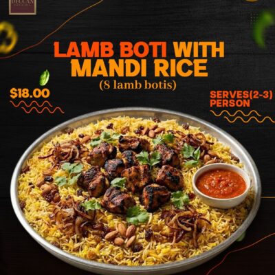 Lamb Boti with mandi rice