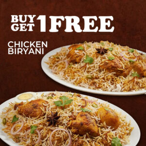 Chicken Biryani Buy 1 Get 1 Free
